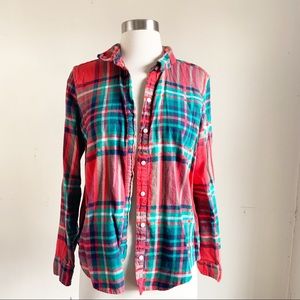Aerie plaid flannel long sleeve top